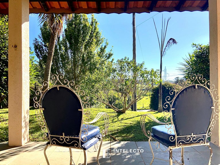 Chácara c/ Piscina, Churrasqueira com vista linda