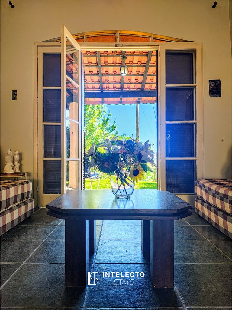 Chácara c/ Piscina, Churrasqueira com vista linda