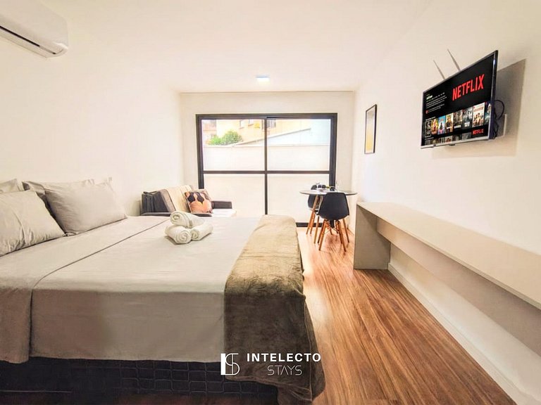 Ap 106 • Central, Piscina, Academia, Ar Cond.