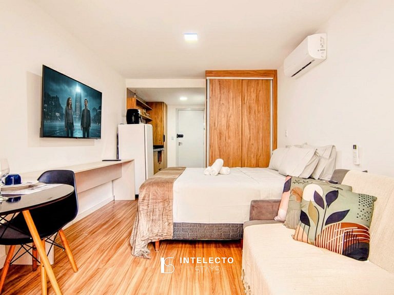 Ap 106 • Central, Piscina, Academia, Ar Cond.