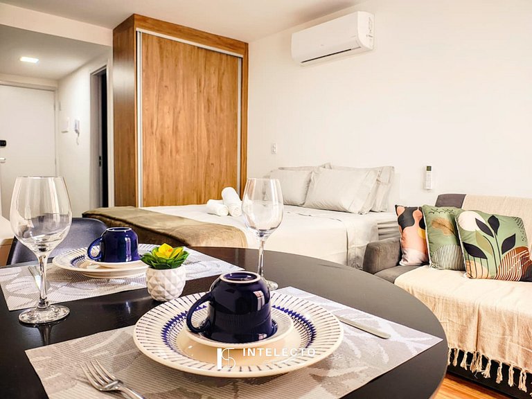 Ap 106 • Central, Piscina, Academia, Ar Cond.