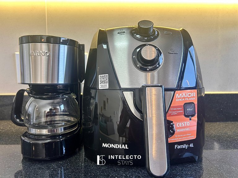 Apê 604•Central, Jacuzzi, Academia, Sala de jogos