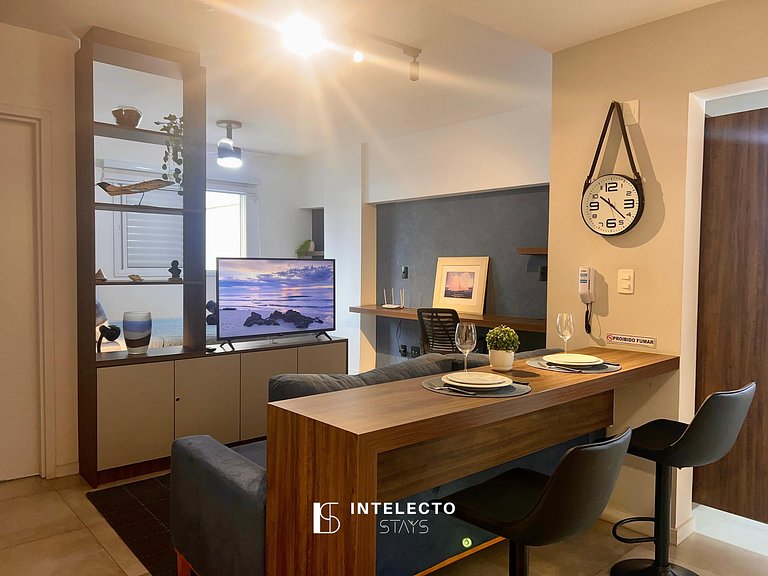 Living 204 •Central, Vista Top e super confortável