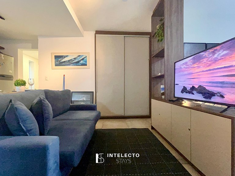 Living 204 •Central, Vista Top e super confortável