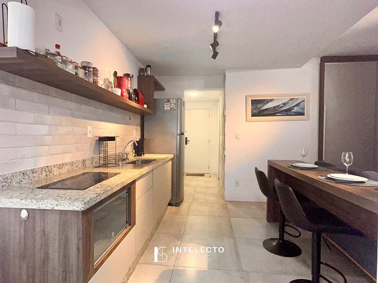 Living 204 •Central, Vista Top e super confortável