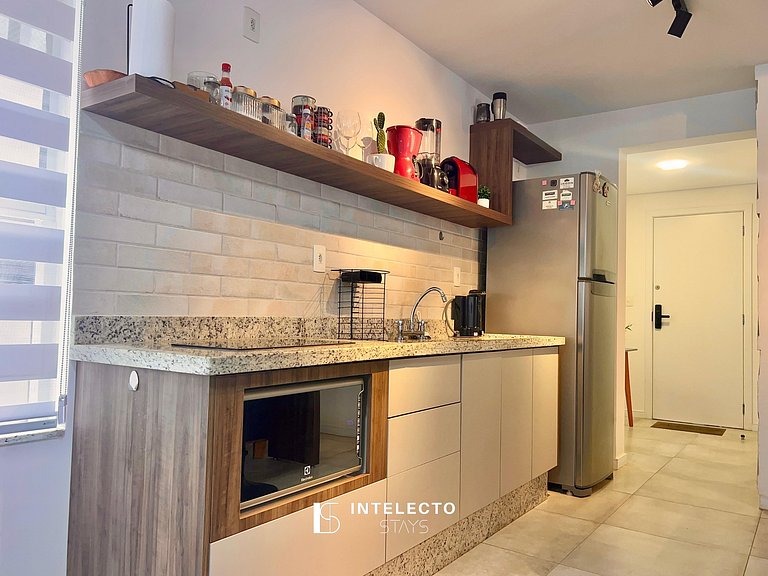 Living 204 •Central, Vista Top e super confortável