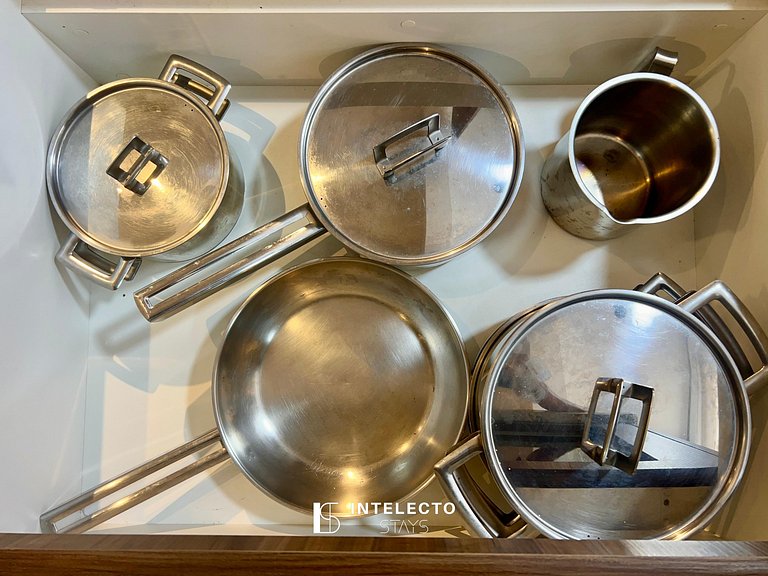 Living 403 •Central, Vista Top e super confortável