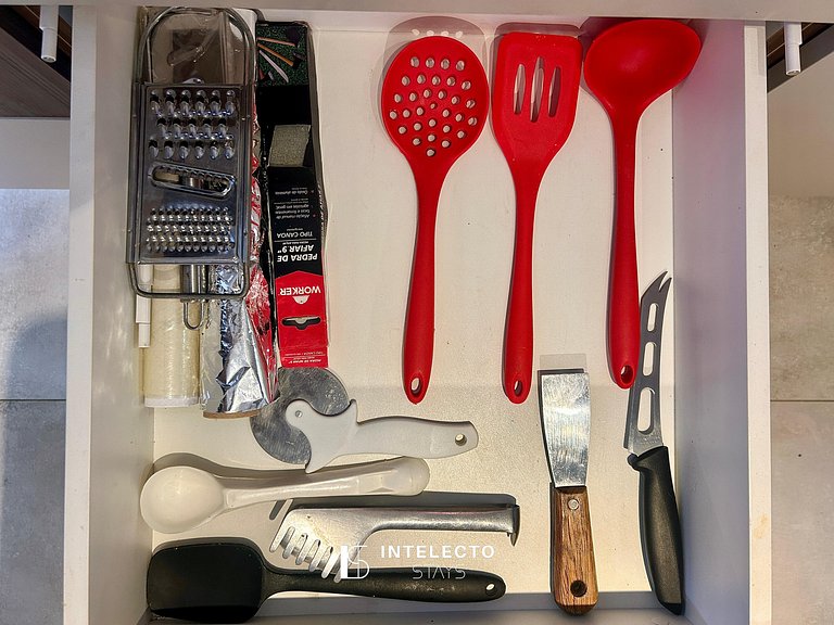 Living 204 •Central, Vista Top e super confortável