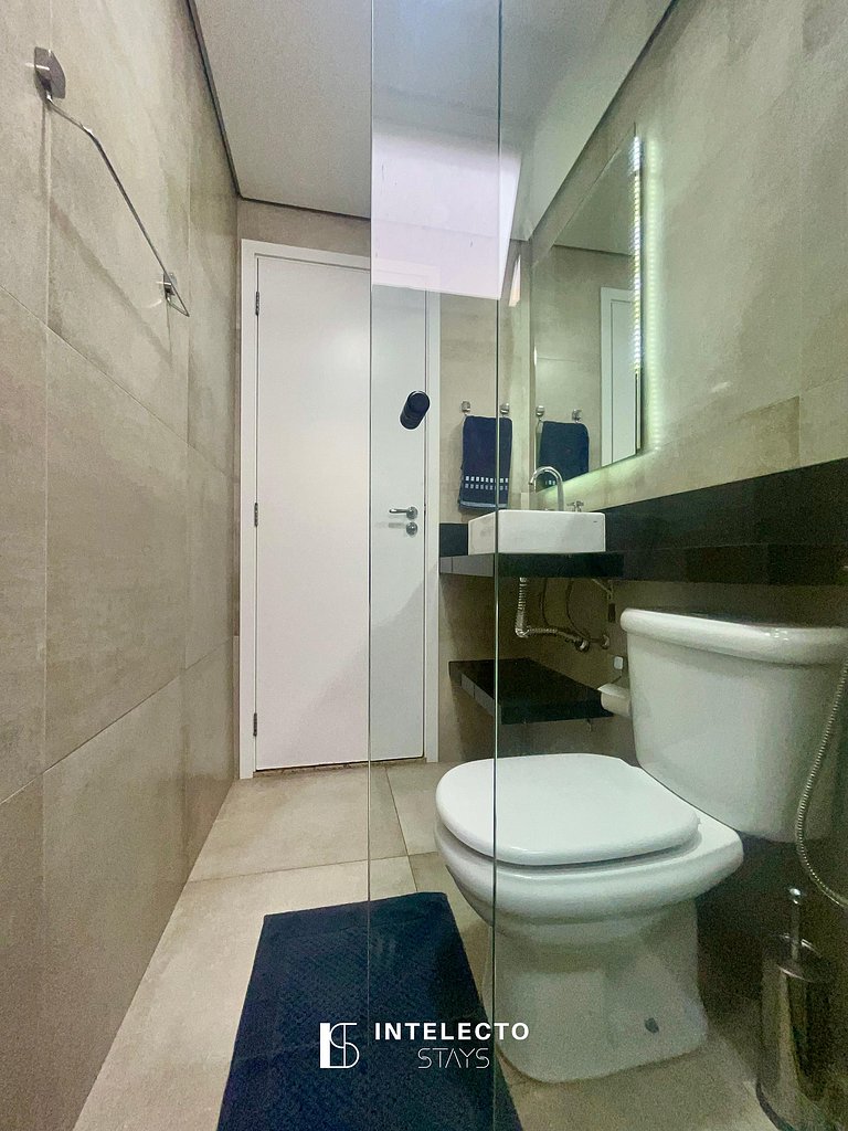 Living 403 •Central, Vista Top e super confortável