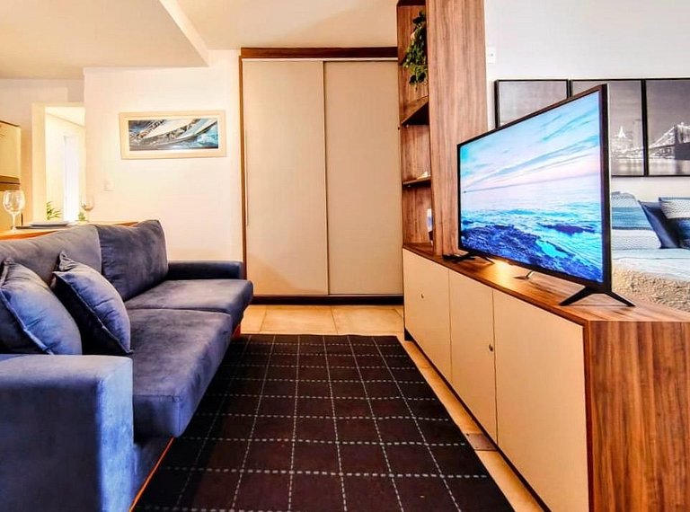 Living 204 •Central, Vista Top e super confortável