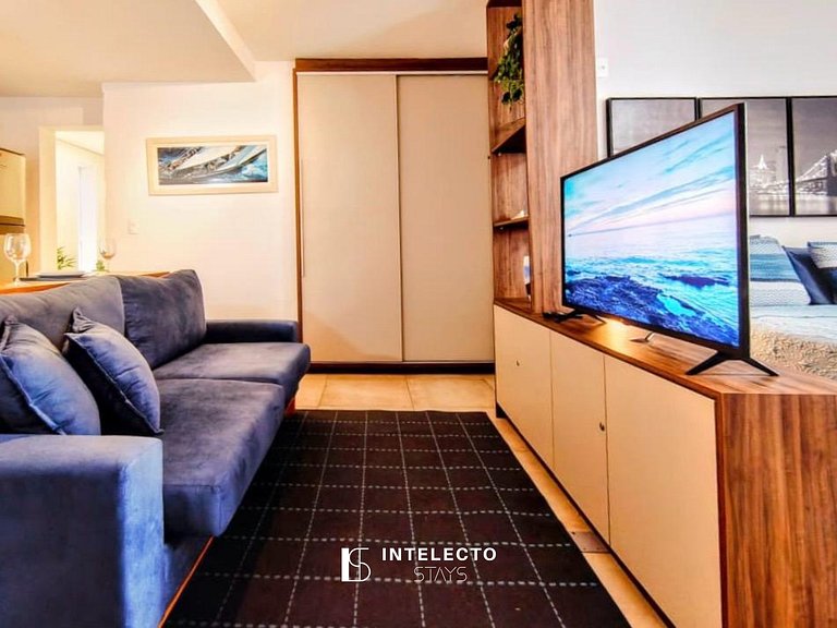 Living 403 •Central, Vista Top e super confortável