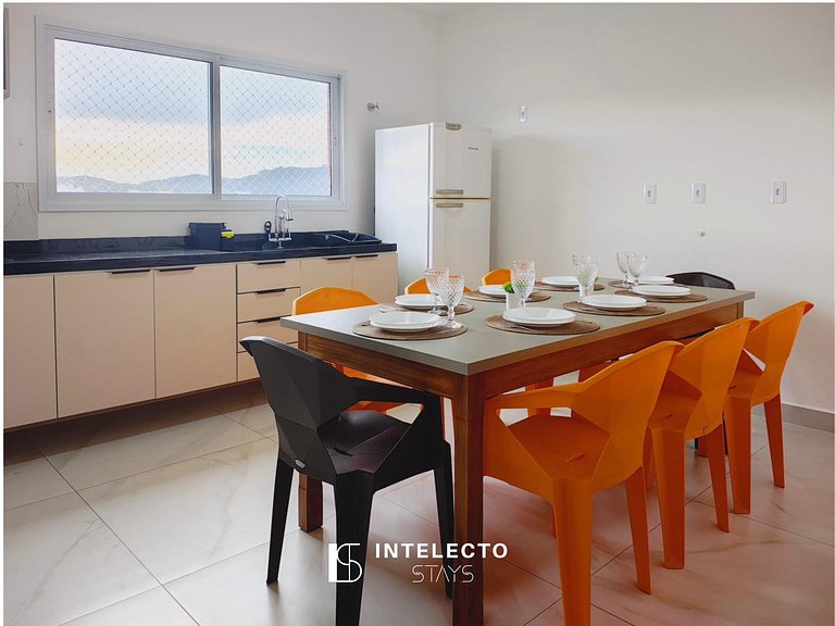 Ap 02 vista linda, com jacuzzi e churrasqueira