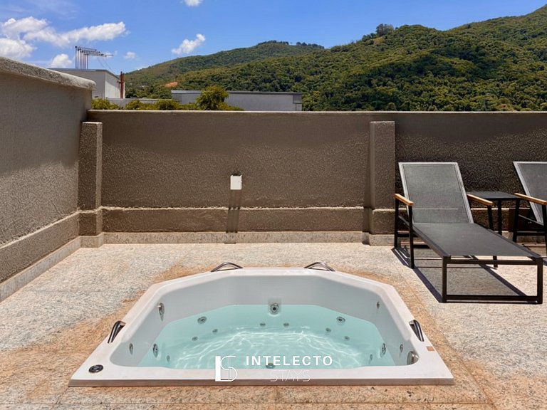 Ap 02 vista linda, com jacuzzi e churrasqueira