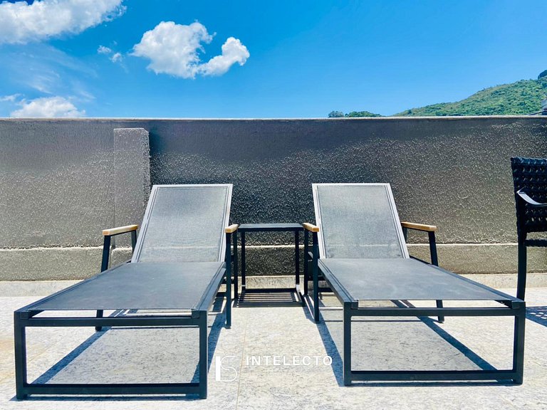 Ap 02 vista linda, com jacuzzi e churrasqueira