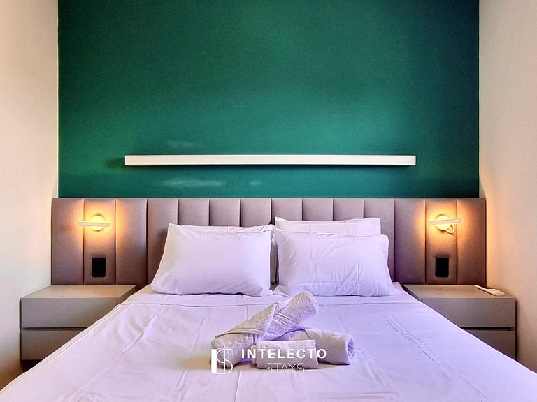 Apê Vista Linda, Churrasq, Suíte - px shopping