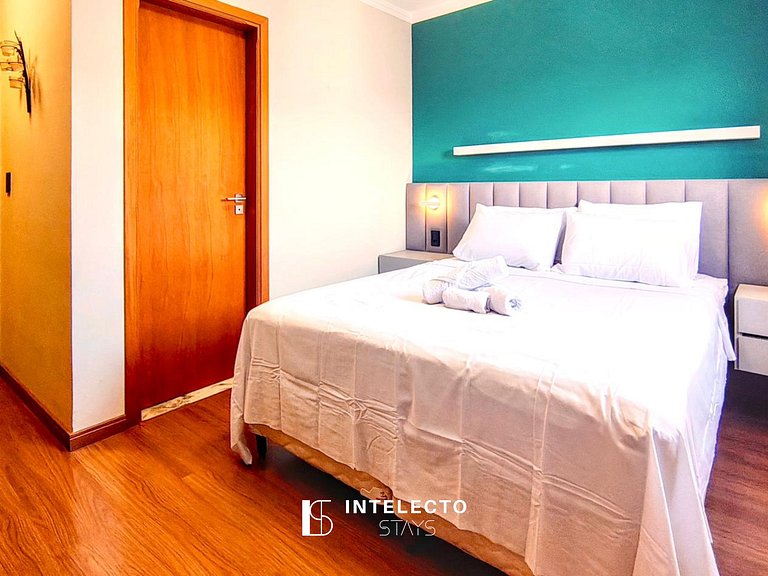 Apê Vista Linda, Churrasq, Suíte - px shopping