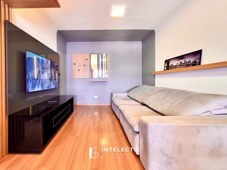 Apê Vista Linda, Churrasq, Suíte - px shopping