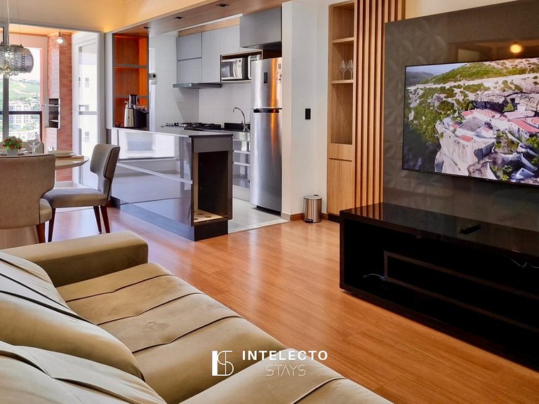 Apê Vista Linda, Churrasq, Suíte - px shopping