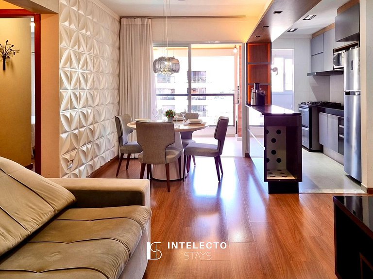 Apê Vista Linda, Churrasq, Suíte - px shopping