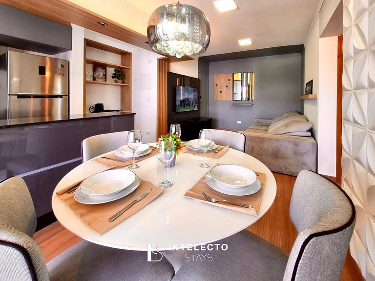 Apê Vista Linda, Churrasq, Suíte - px shopping