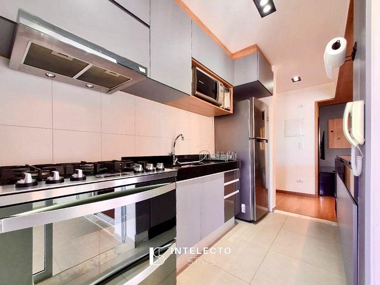 Apê Vista Linda, Churrasq, Suíte - px shopping