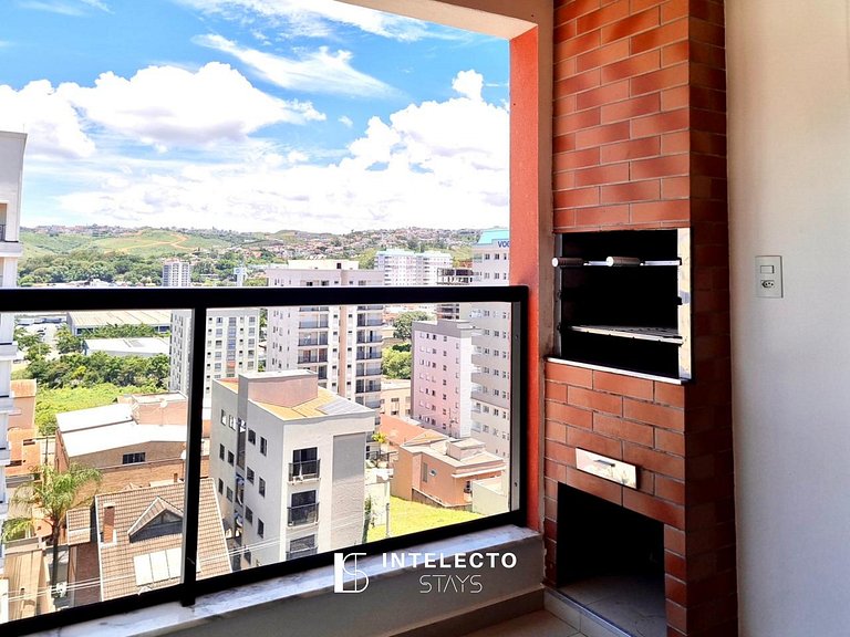 Apê Vista Linda, Churrasq, Suíte - px shopping