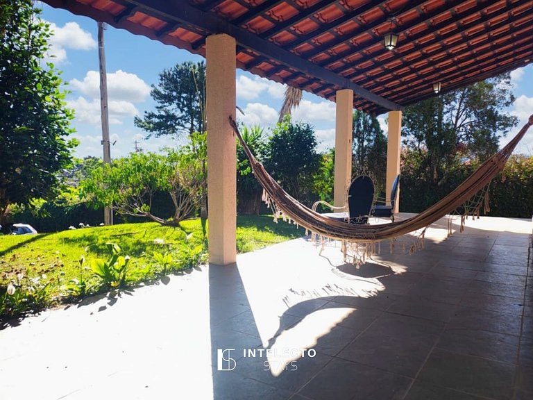 Chácara c/ Piscina, Churrasqueira com vista linda