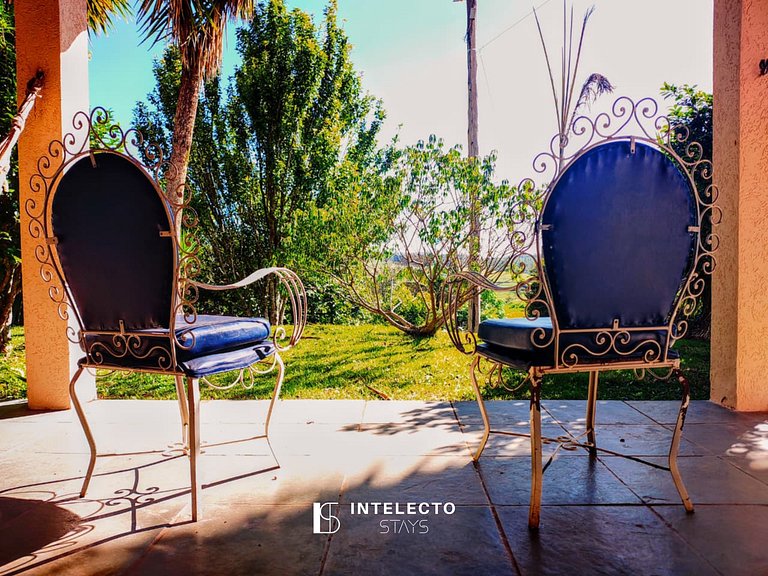 Chácara c/ Piscina, Churrasqueira com vista linda