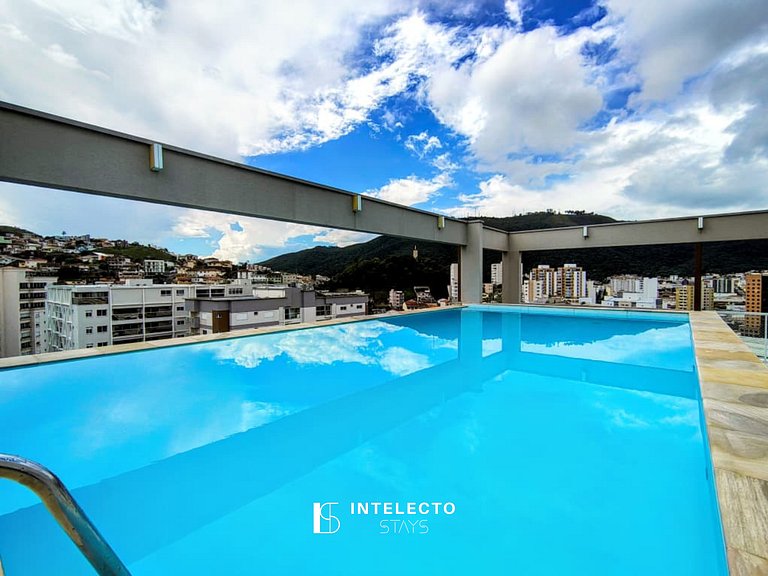 202 Luxo no Centro, Churrasq.,A/C,Jacuzzi Rooftop
