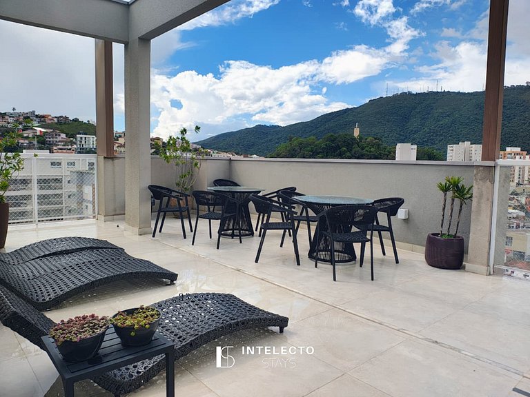 202 Luxo no Centro, Churrasq.A/C.Rooftop