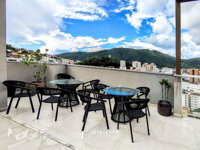 202 Luxo no Centro, Churrasq.,A/C,Jacuzzi Rooftop