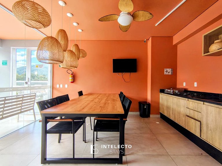 202 Luxo no Centro, Churrasq.,A/C,Jacuzzi Rooftop