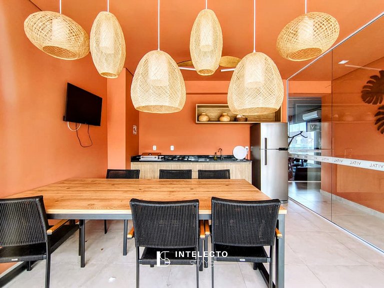 202 Luxo no Centro, Churrasq.A/C.Rooftop