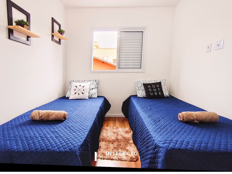 Ap307-Apê c/Piscina, varanda com Churrasq/prox PUC