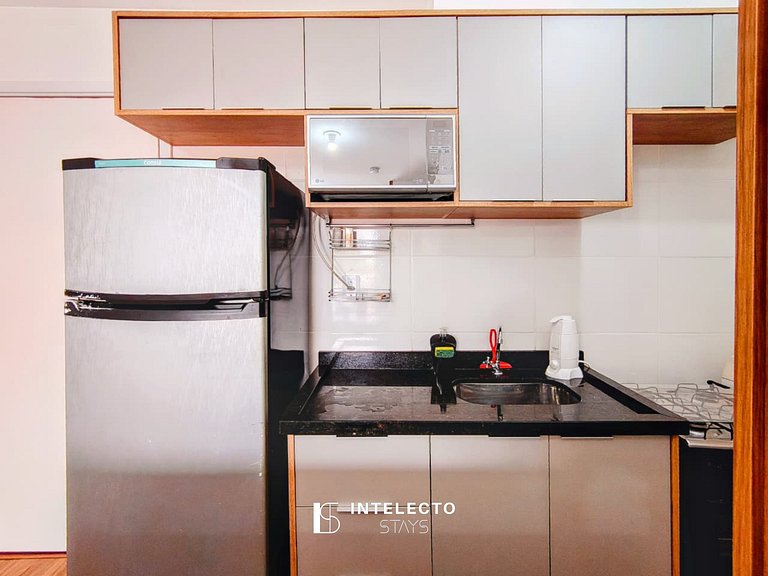 Ap307-Apê c/Piscina, varanda com Churrasq/prox PUC