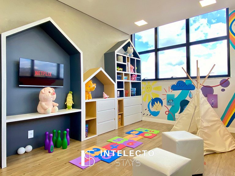 Apê 403•Central, Jacuzzi, Academia, Sala de jogos