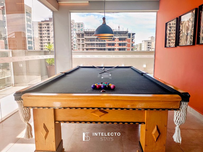 202 Luxo no Centro, Churrasq.A/C.Rooftop