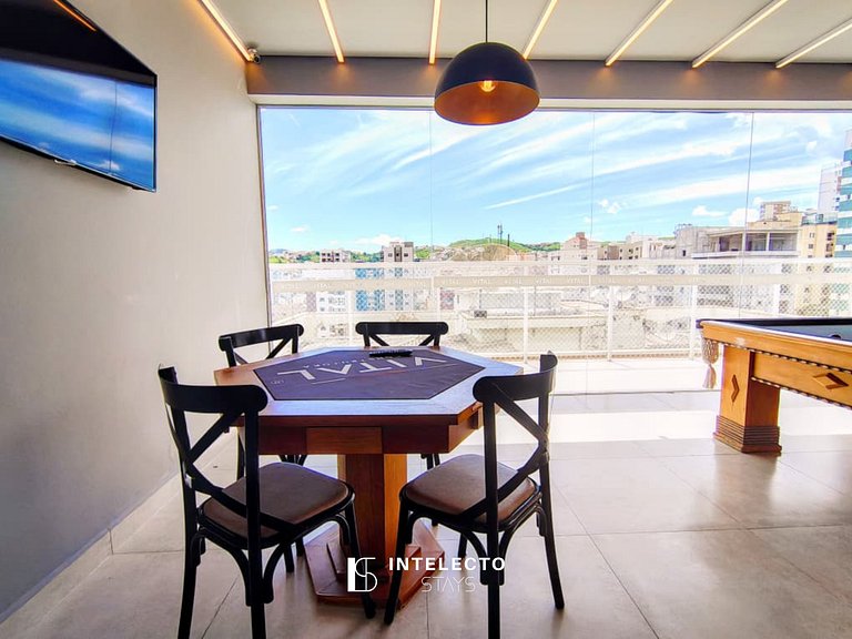 202 Luxo no Centro, Churrasq.,A/C,Jacuzzi Rooftop