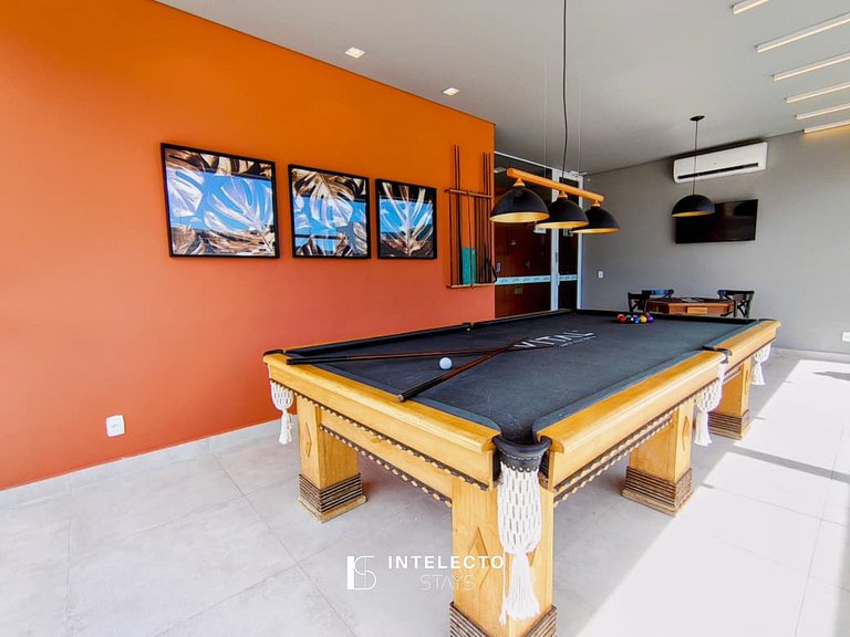 202 Luxo no Centro, Churrasq.,A/C,Jacuzzi Rooftop