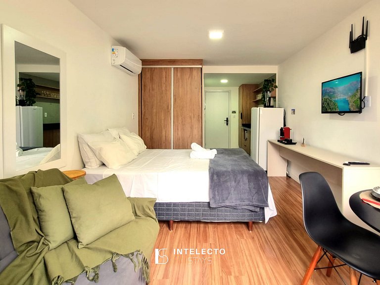 Ap 309 • Central, Piscina, Academia, Ar Cond.