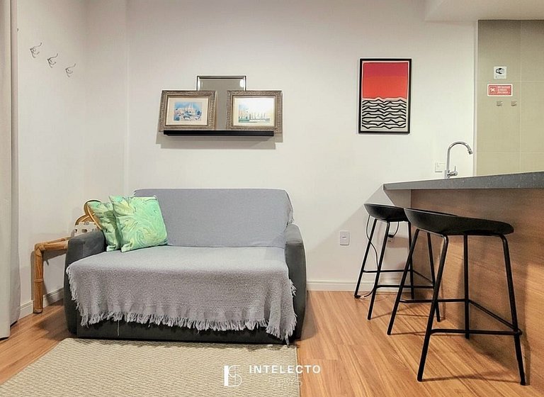 Ap 317 •Central, Piscina, Academia, A/C, Vista Top