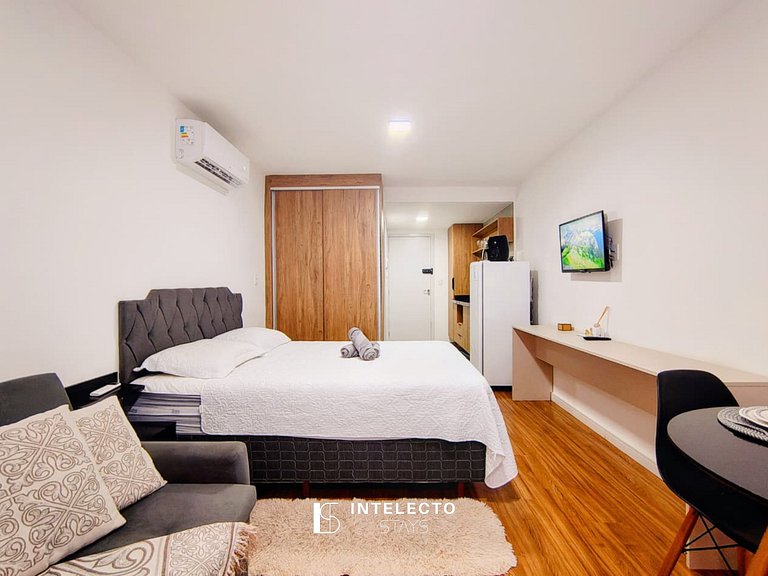 Ap 203 • Central, Piscina, Academia, Ar Cond.