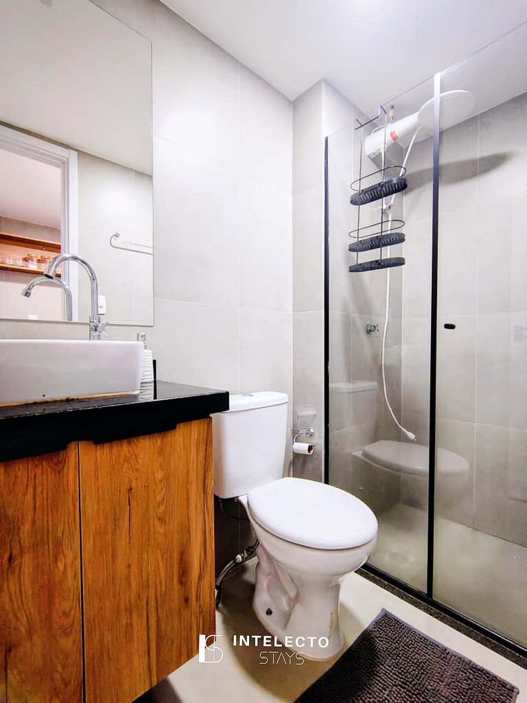 Ap 213 • Central, Piscina, Academia, Ar Cond.