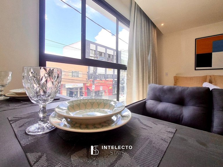 GO937-Apê 11. Studio no coração de Poços c/ar cond