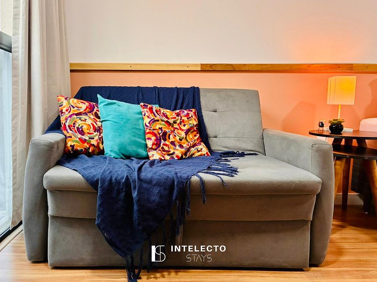 Ap 213 • Central, Piscina, Academia, Ar Cond.