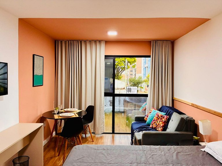 Ap 213 • Central, Piscina, Academia, Ar Cond.