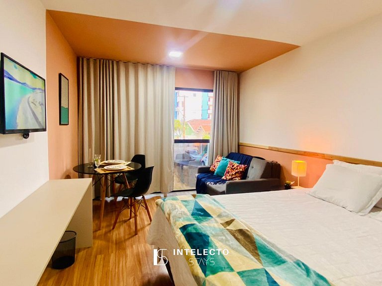 Ap 213 • Central, Piscina, Academia, Ar Cond.