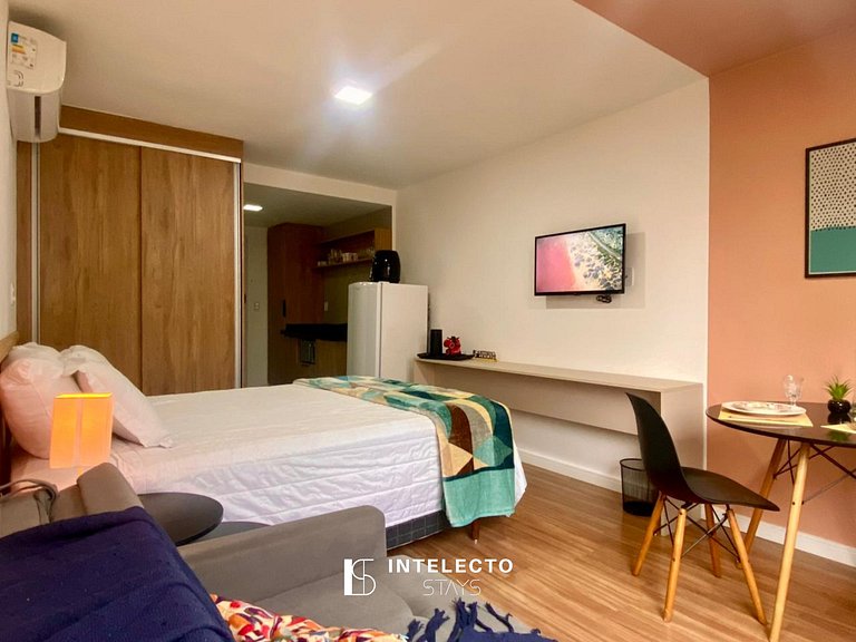 Ap 213 • Central, Piscina, Academia, Ar Cond.