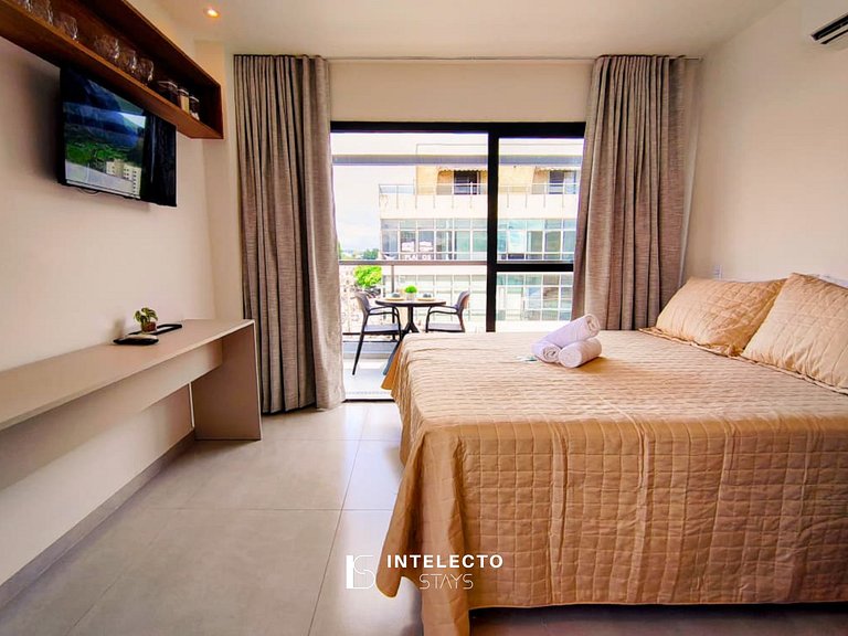 GO937-Apê 33. Studio no coração de Poços