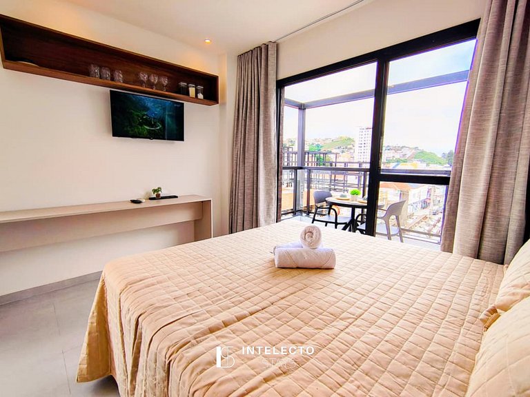 GO937-Apê 33. Studio no coração de Poços